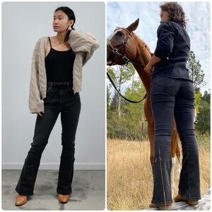 New! Citizens of Humanity Lilah Bootcut Reflection Jeans in Back/ Gray 🩶 sz 28